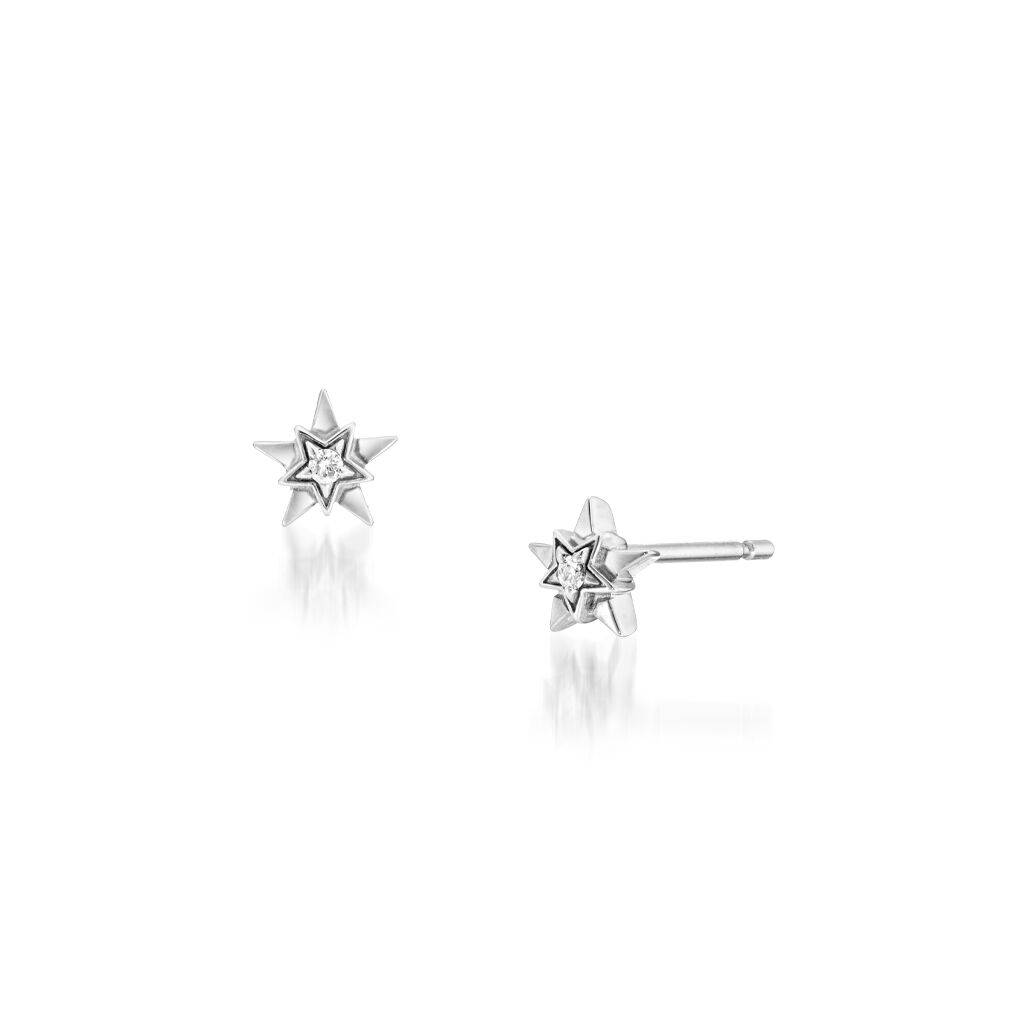 STAR JEWELRY「STAR of STARS」|ピアス|ホワイトゴールド