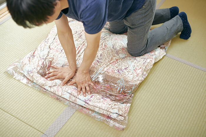 BACKYARD FAMILY「布団圧縮袋 掃除機不要 楽天 ふとん圧縮袋 お手軽布団圧縮袋 ボタニカル3枚セット アンファンス」|その他|