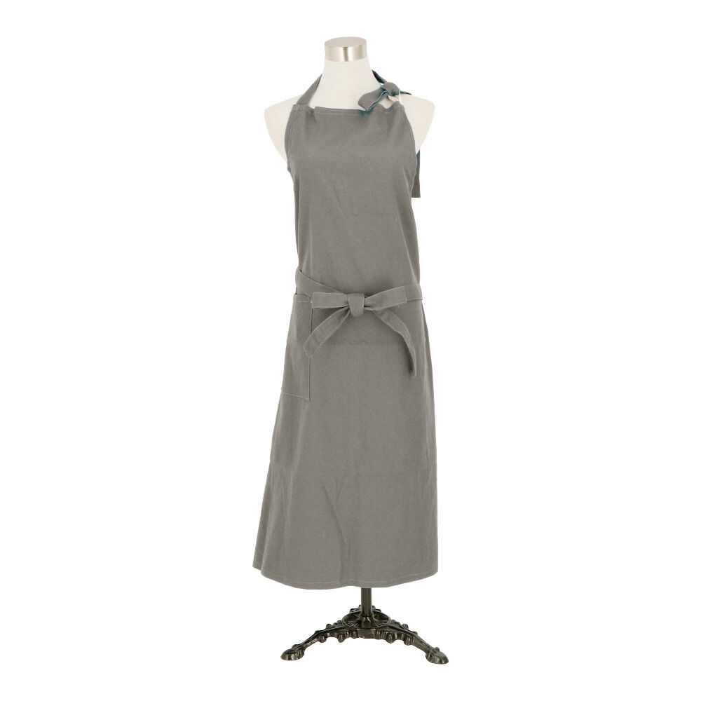 BACKYARD FAMILY「エプロン ロング丈 おしゃれ 通販 おしゃれ チェスト キャンバス カフェエプロン ワークエプロン」|その他|グレー1