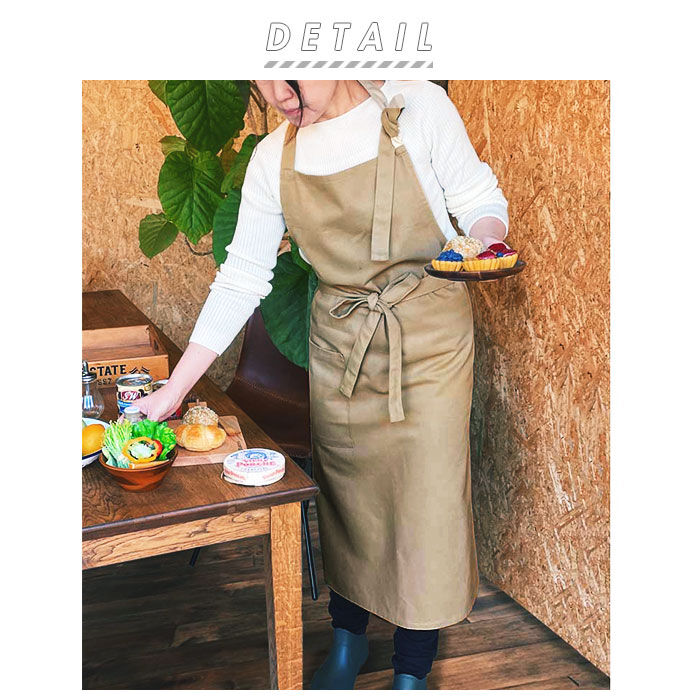 BACKYARD FAMILY「エプロン ロング丈 おしゃれ 通販 おしゃれ チェスト キャンバス カフェエプロン ワークエプロン」|その他|