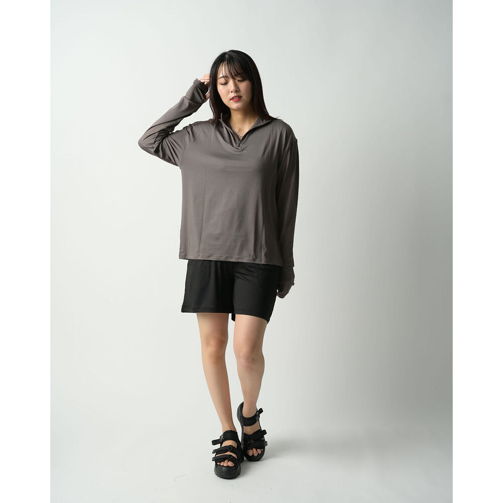 BACKYARD FAMILY「ラッシュガード 2WAY セットアップ 通販 半ズボン ズボン パンツ 長袖シャツ シャツ」|スポーツ|ブラック3