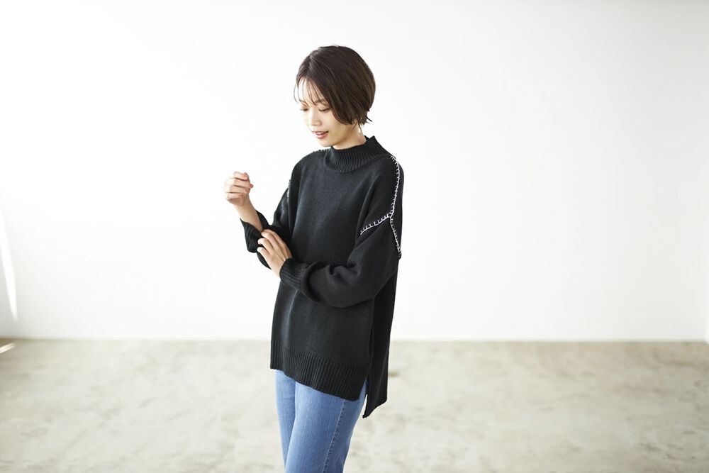 BACKYARD FAMILY「ニット レディース きれいめ 通販 セーター タートルネックセーター プルオーバー 長袖」|ニット・セーター|