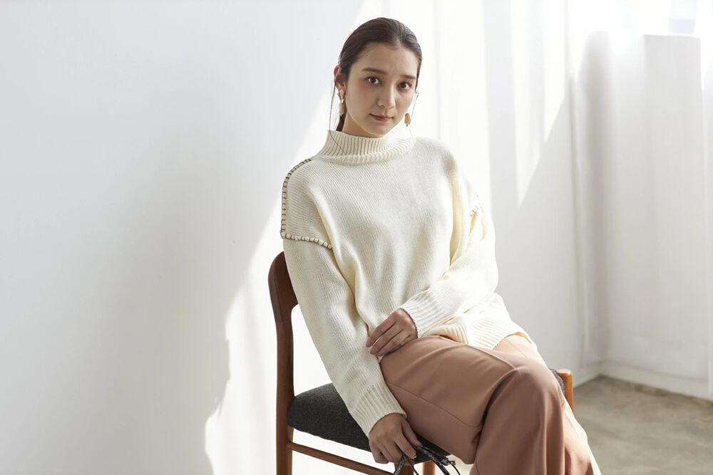 BACKYARD FAMILY「ニット レディース きれいめ 通販 セーター タートルネックセーター プルオーバー 長袖」|ニット・セーター|