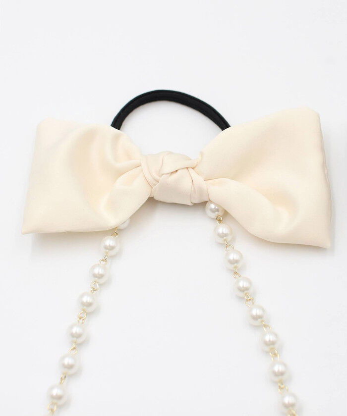 BACKYARD FAMILY「キッズ ヘアゴム リボン 通販 パールチェーン 58392202 ジューリーヘアゴム 大きめ」|その他|