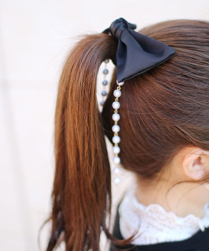 BACKYARD FAMILY「キッズ ヘアゴム リボン 通販 パールチェーン 58392202 ジューリーヘアゴム 大きめ」|その他|
