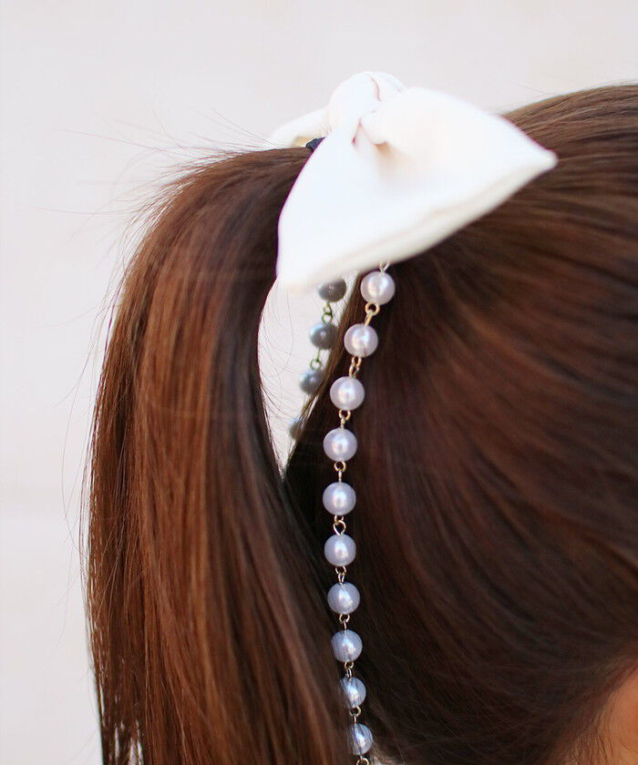 BACKYARD FAMILY「キッズ ヘアゴム リボン 通販 パールチェーン 58392202 ジューリーヘアゴム 大きめ」|その他|