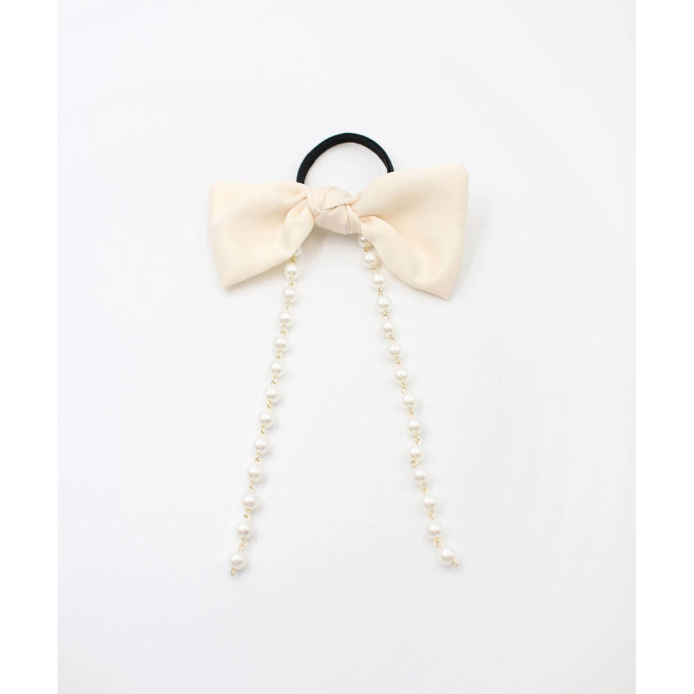 BACKYARD FAMILY「キッズ ヘアゴム リボン 通販 パールチェーン 58392202 ジューリーヘアゴム 大きめ」|その他|イエロー1