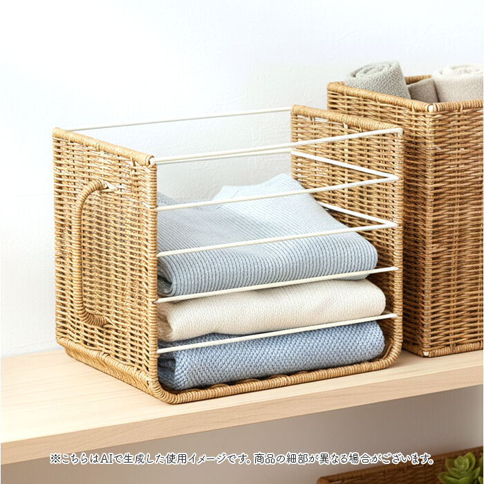 BACKYARD FAMILY「UTILE ユティル ストッカー ハンドル付 通販 ハンドル付ストッカー バスケット 小物入れ」|食器・キッチングッズ|