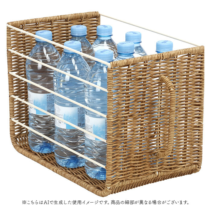 BACKYARD FAMILY「UTILE ユティル ストッカー ハンドル付 通販 ハンドル付ストッカー バスケット 小物入れ」|食器・キッチングッズ|