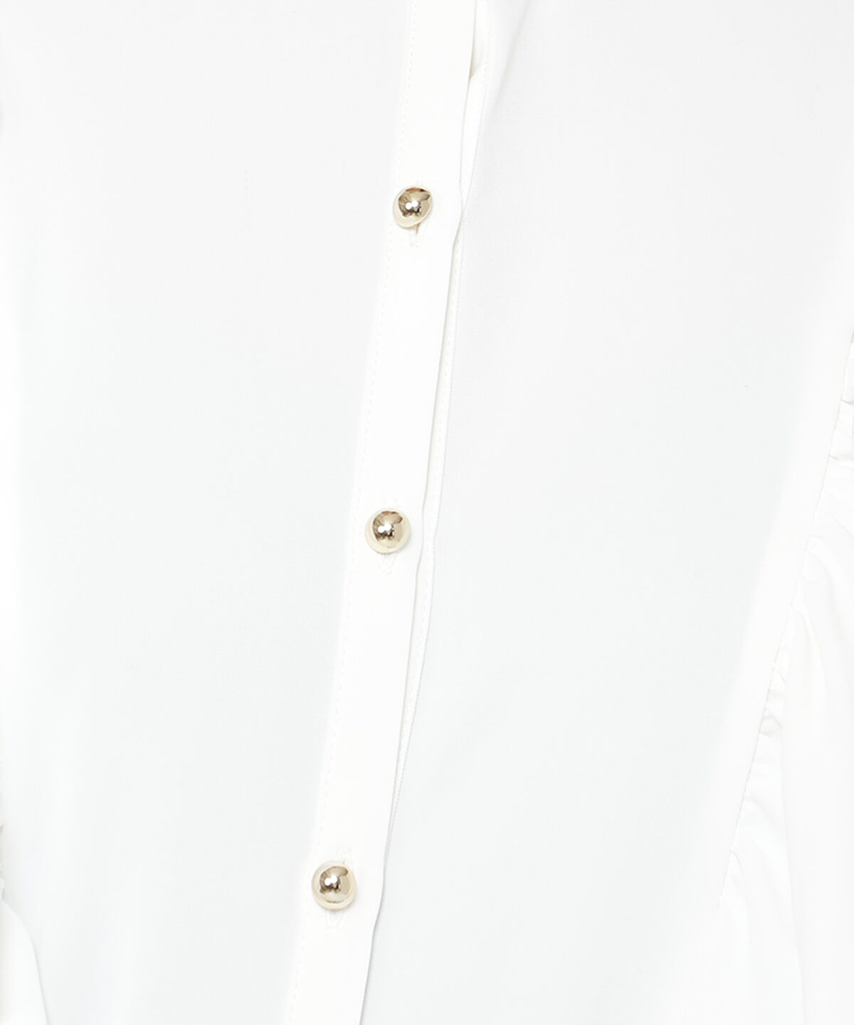 アンドクチュール「ダブルフリル配色ハイカラーブラウス」|シャツ・ブラウス|