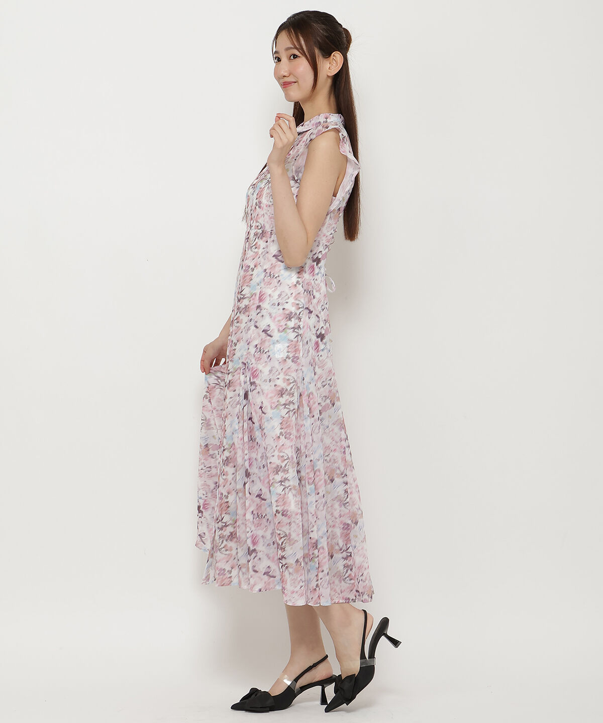 REDYAZEL「水彩フラワープリントワンピース」|ワンピース|