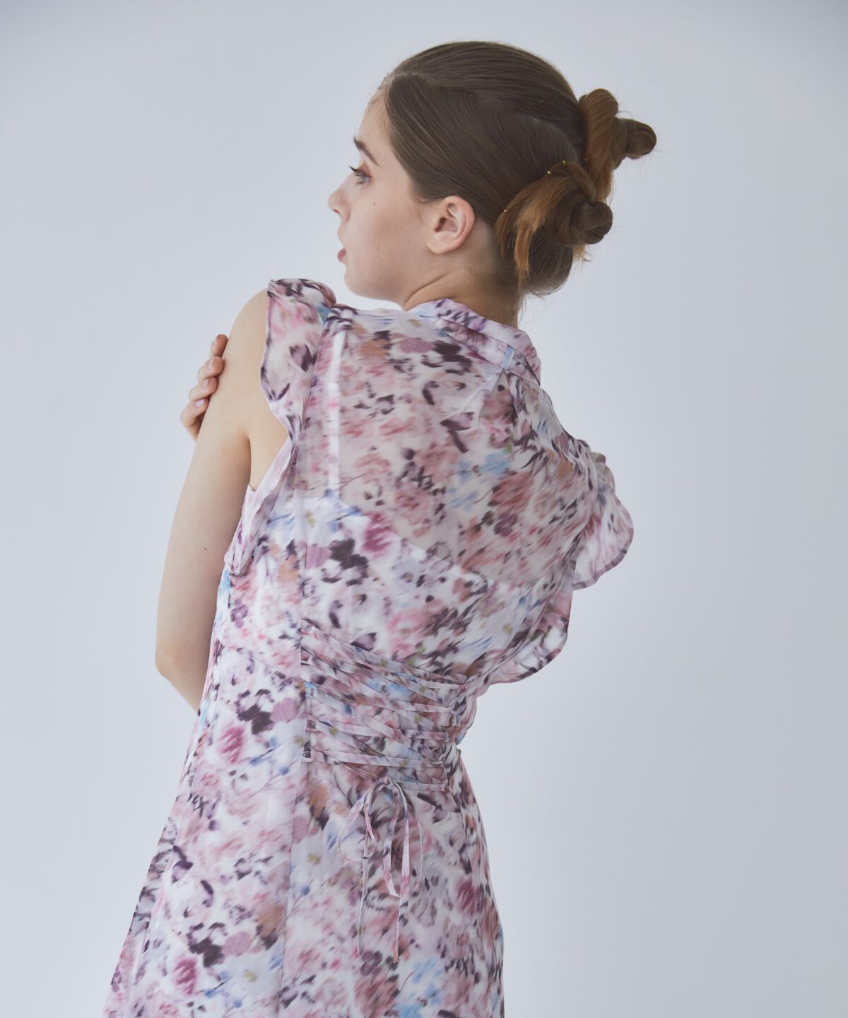 REDYAZEL「水彩フラワープリントワンピース」|ワンピース|