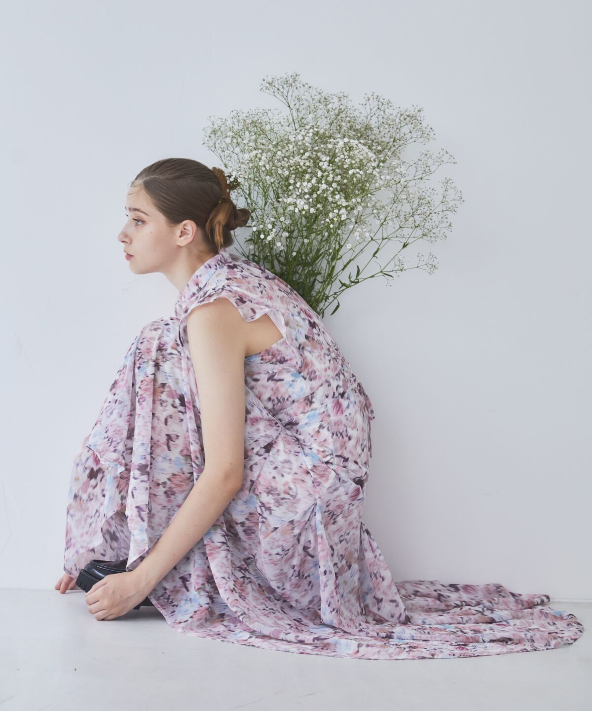 REDYAZEL「水彩フラワープリントワンピース」|ワンピース|