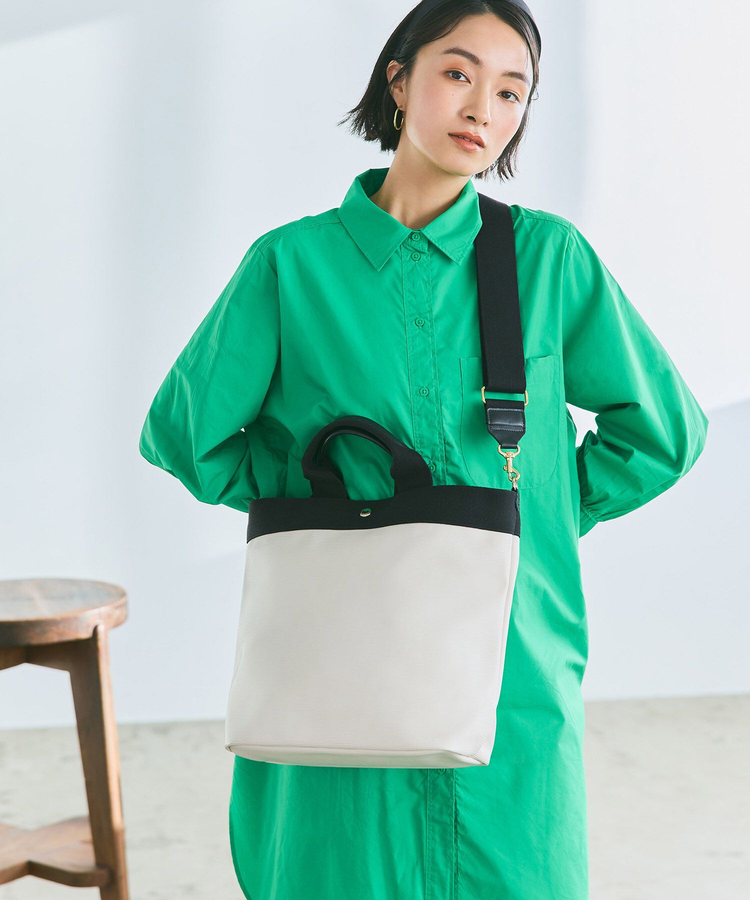 TOPKAPI BREATH「【WEB限定】【VERY 10月号掲載】RIPPLE リプル 縦型 2way ショルダー トートバッグ L」|ショルダー・メッセンジャー|