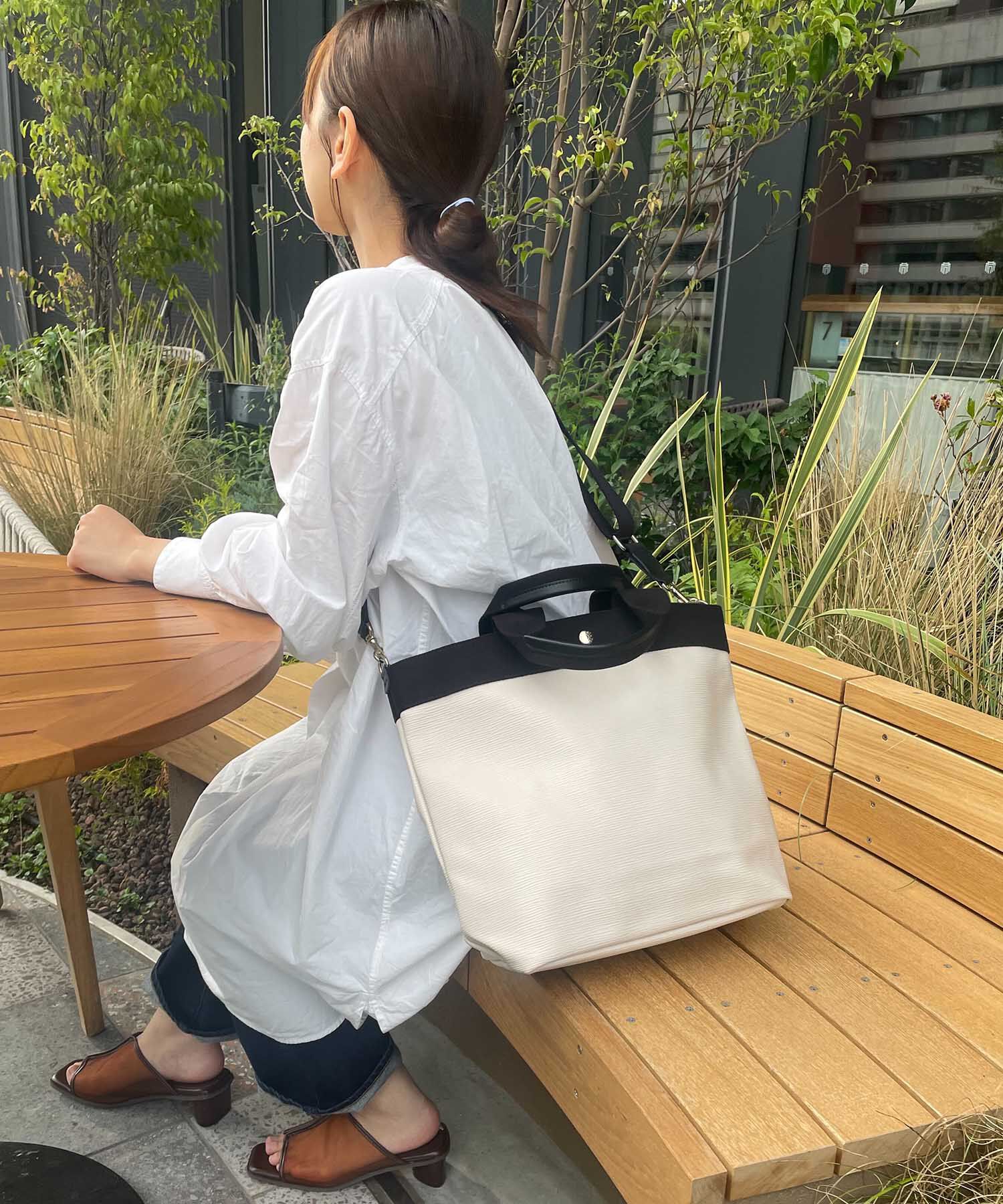 TOPKAPI BREATH「【WEB限定】【VERY 10月号掲載】RIPPLE リプル 縦型 2way ショルダー トートバッグ L」|ショルダー・メッセンジャー|