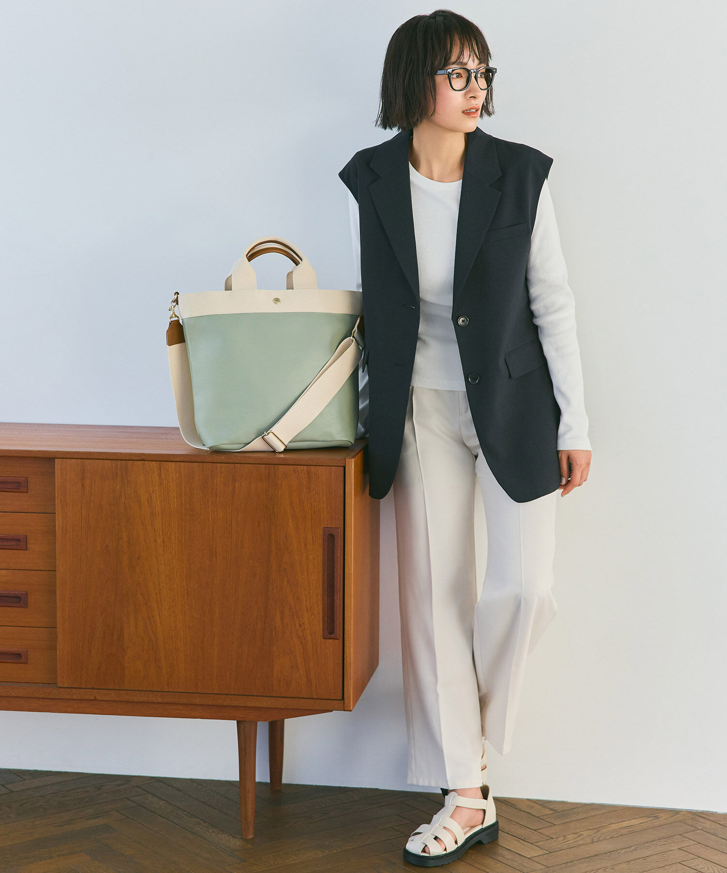 TOPKAPI BREATH「【WEB限定】【VERY 10月号掲載】RIPPLE リプル 縦型 2way ショルダー トートバッグ L」|ショルダー・メッセンジャー|