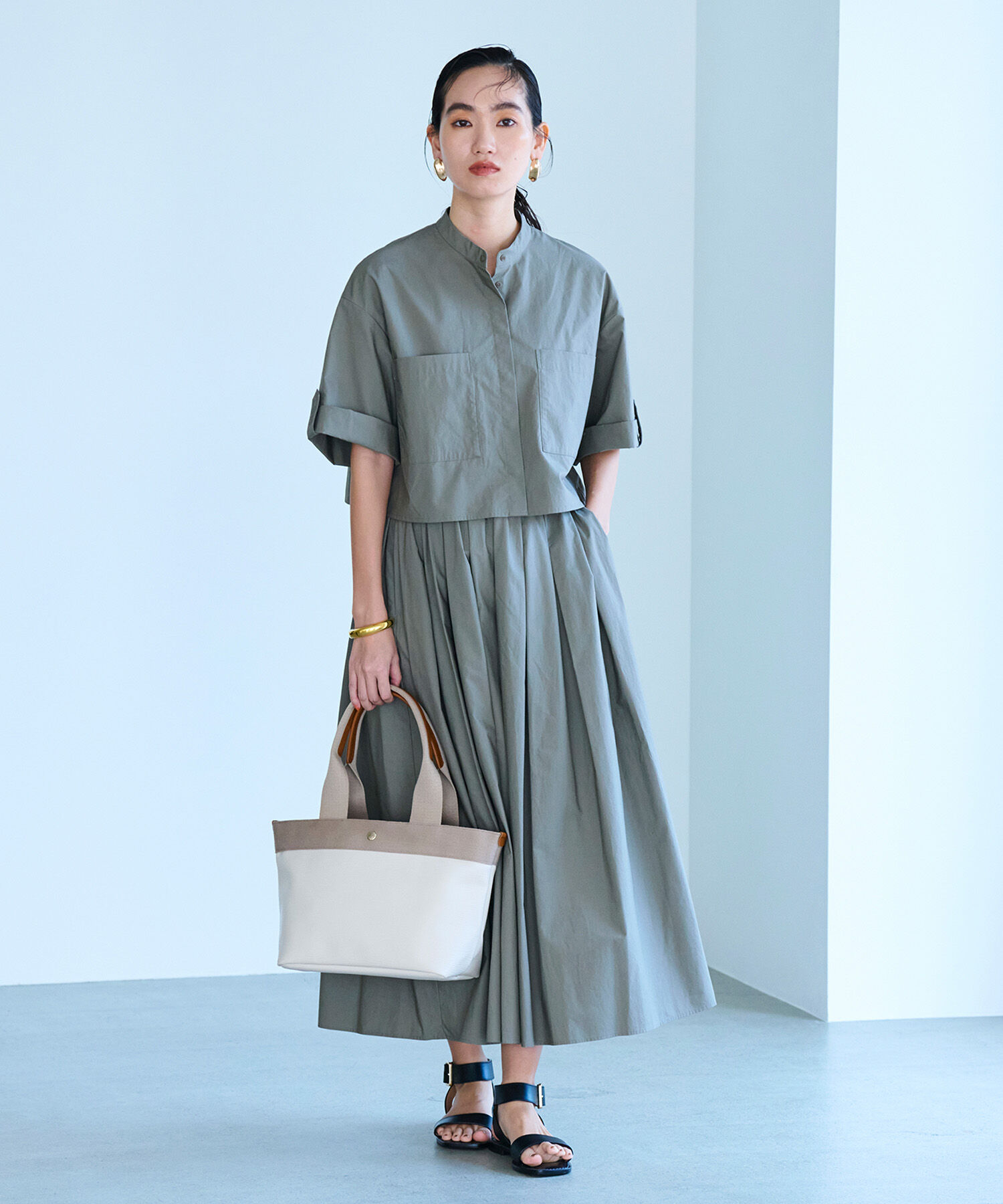 TOPKAPI BREATH「【ドラマ着用】【Breath TOPKAPI】RIPPLE リプル ロング ハンドル B5 トートバッグ 」|トートバッグ|