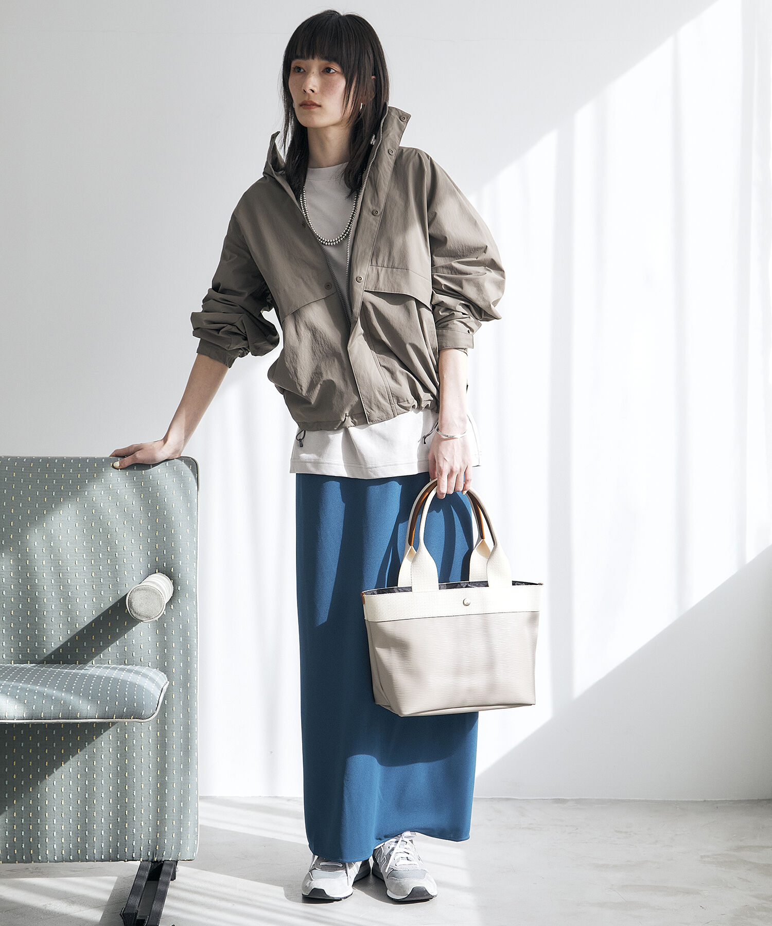 TOPKAPI BREATH「【ドラマ着用】【Breath TOPKAPI】RIPPLE リプル ロング ハンドル B5 トートバッグ 」|トートバッグ|