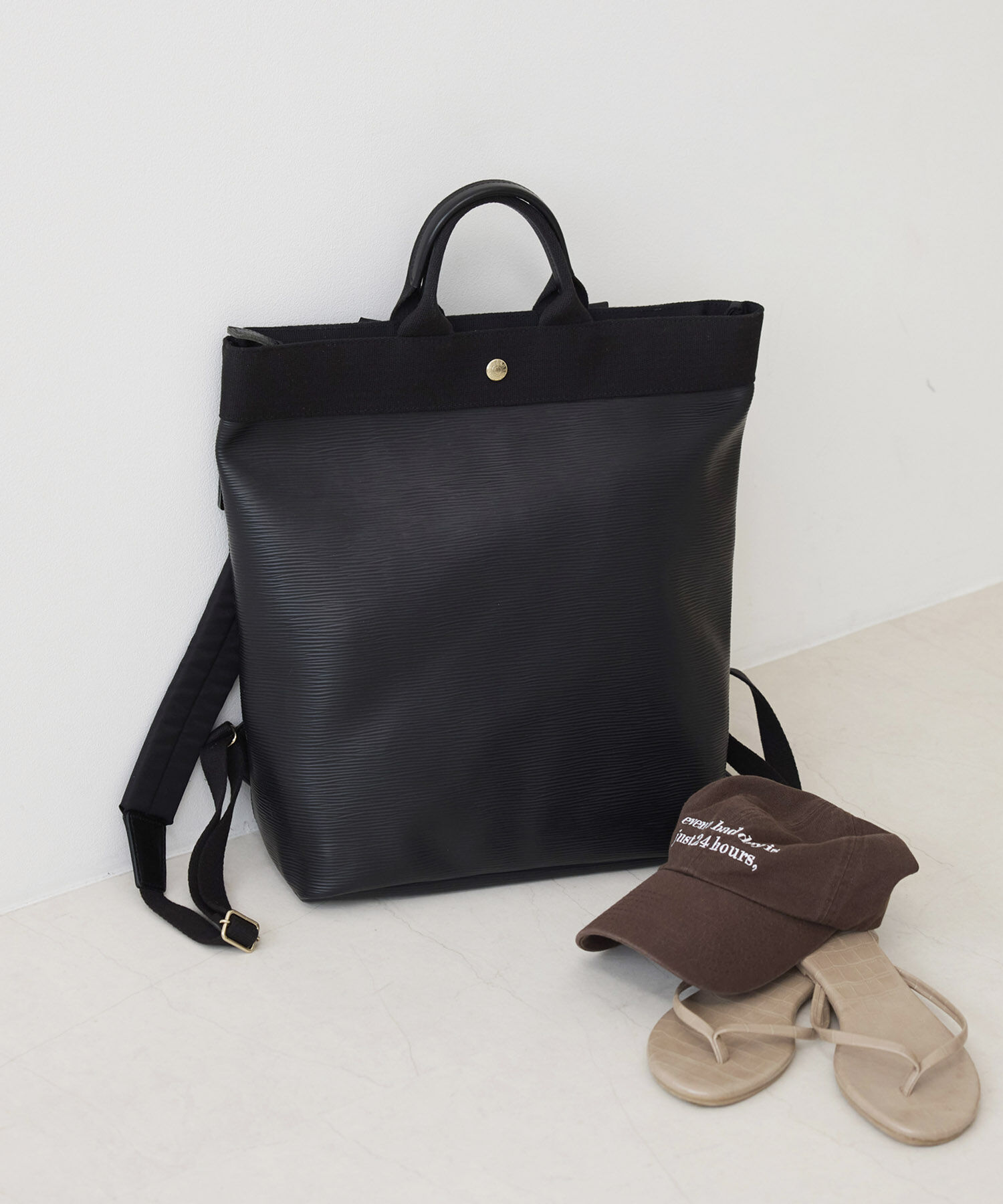 TOPKAPI BREATH「【Breath TOPKAPI】RIPPLE リプル A4 トート リュック / バックパック 撥水」|トートバッグ|ブラック