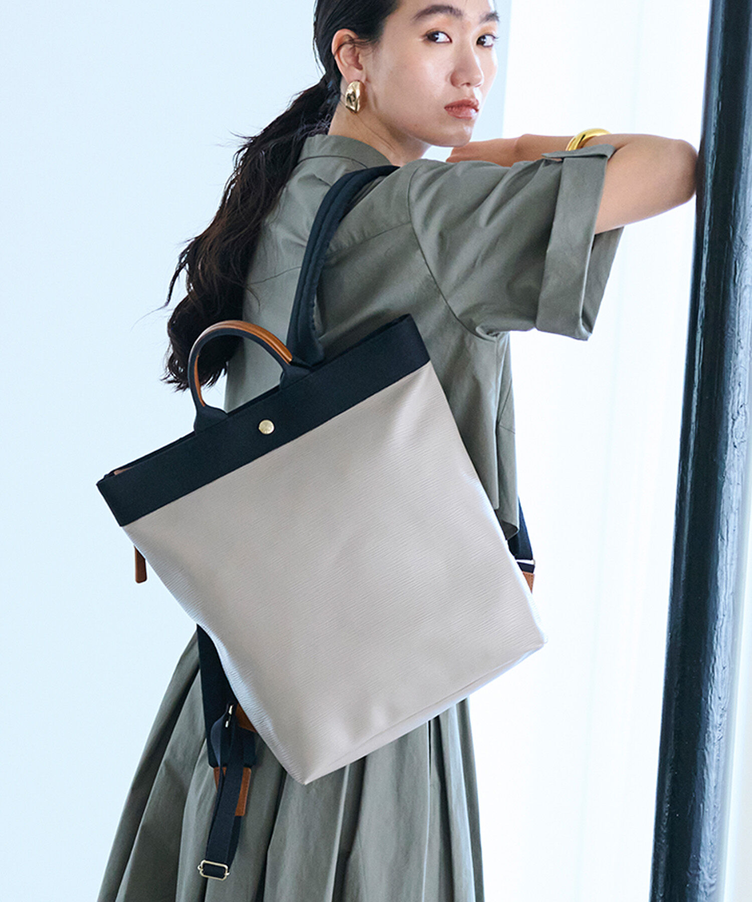 TOPKAPI BREATH「【Breath TOPKAPI】RIPPLE リプル A4 トート リュック / バックパック 撥水」|トートバッグ|トープ