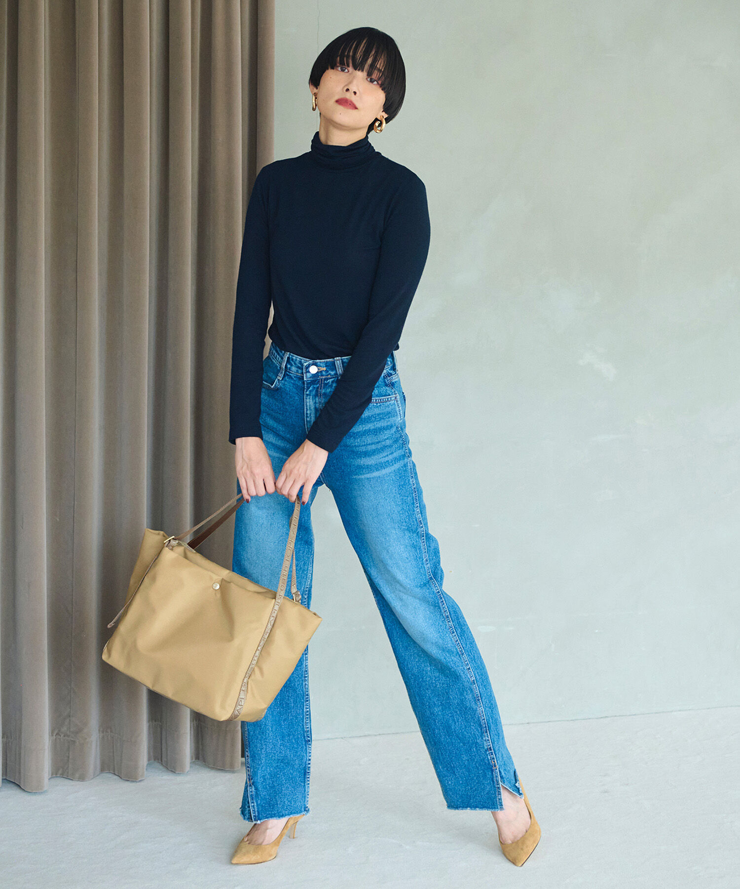 TOPKAPI BREATH「【Breath TOPKAPI】Freely フリーリー ナイロン ロゴテープ 2way トートバッグ」|トートバッグ|