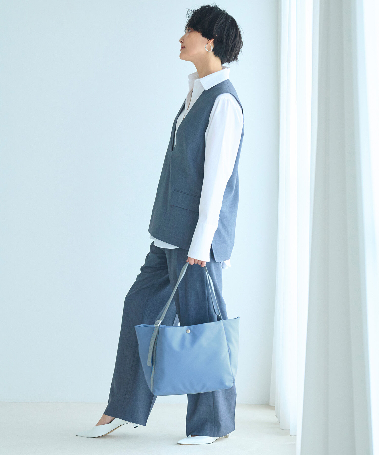 TOPKAPI BREATH「【Breath TOPKAPI】Freely フリーリー ナイロン ロゴテープ 2way トートバッグ」|トートバッグ|