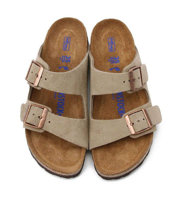 BIRKENSTOCK「【ビルケンシュトック】アリゾナ ソフトフットベッド/トープ/サンダル メンズ レディース」|サンダル|