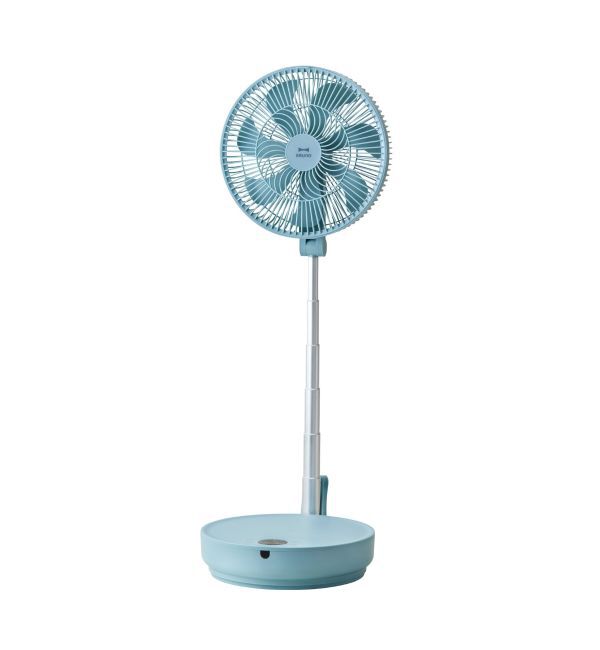 BRUNO「DCフォールディングフロアファン」|電化製品|ブルー