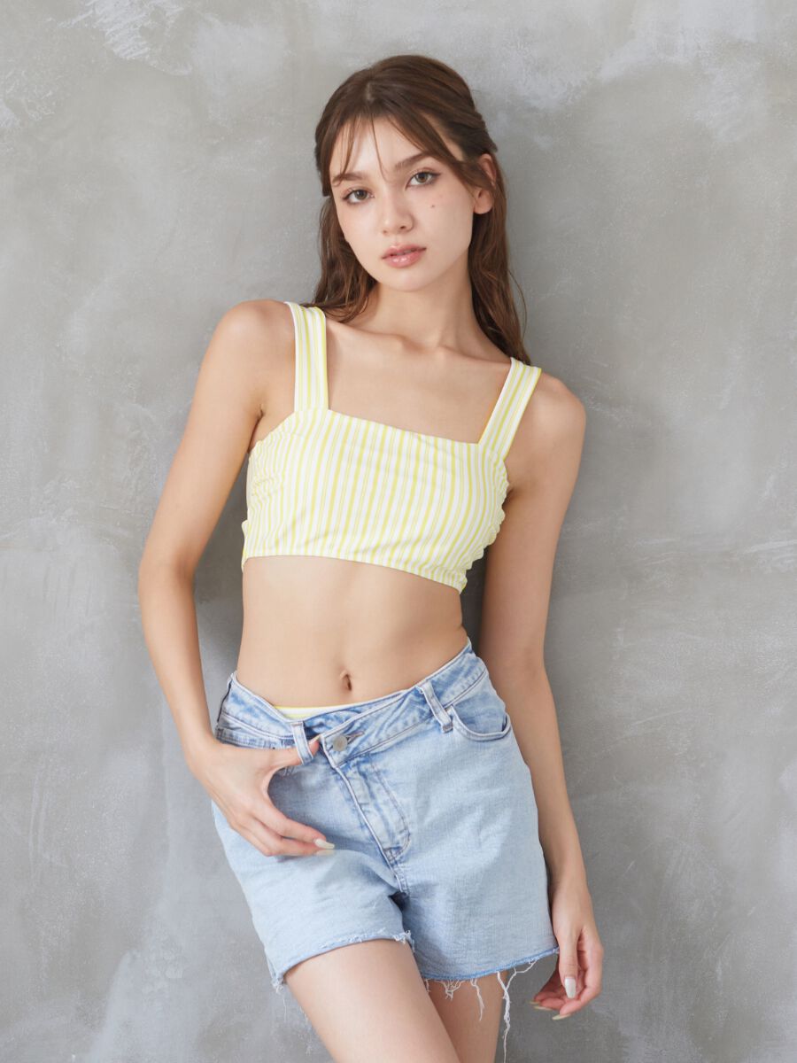 PEAK&PINE「ストライプ柄ビスチェビキニ」|ビキニ|