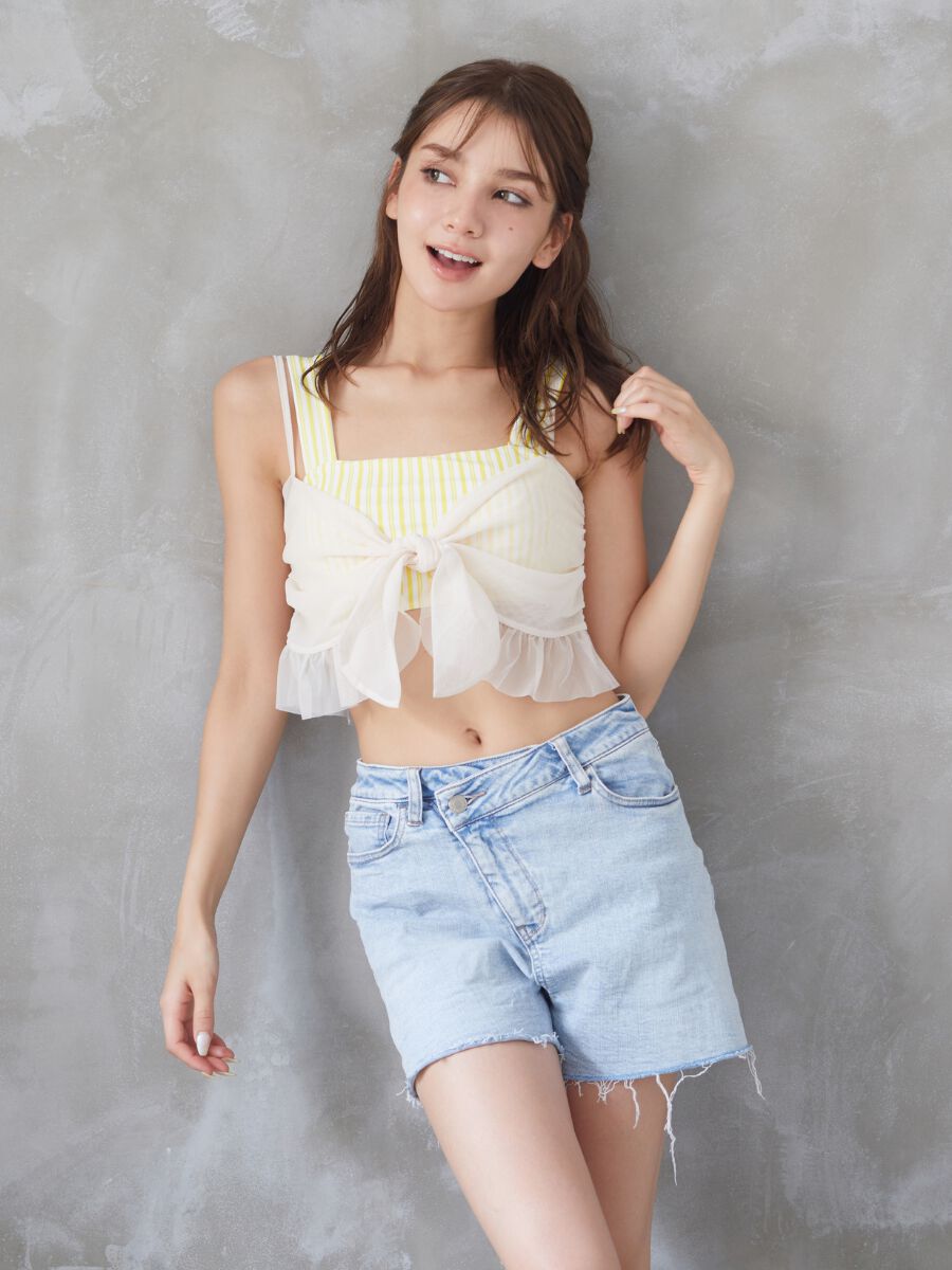 PEAK&PINE「ストライプ柄ビスチェビキニ」|ビキニ|