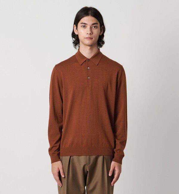 UNITED ARROWS「ウール ハイゲージ ニットポロシャツ」|ポロシャツ|