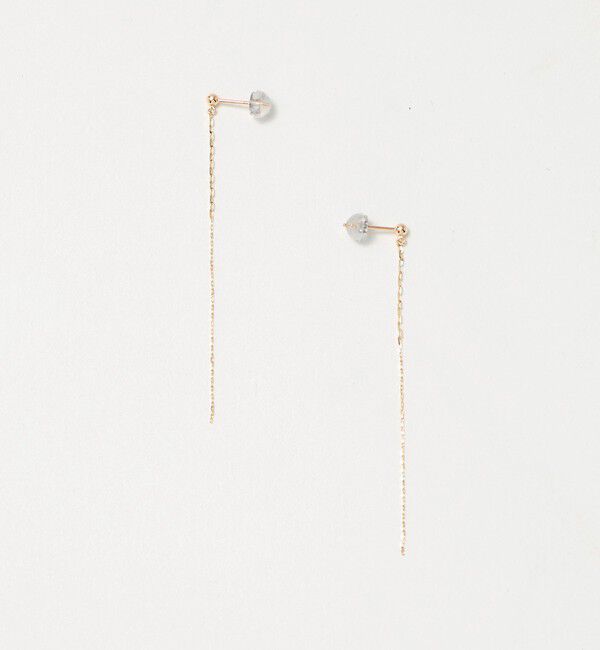 UNITED ARROWS「＜les bonbon＞K10 CMB チェーン ピアス」|ピアス|GOLD