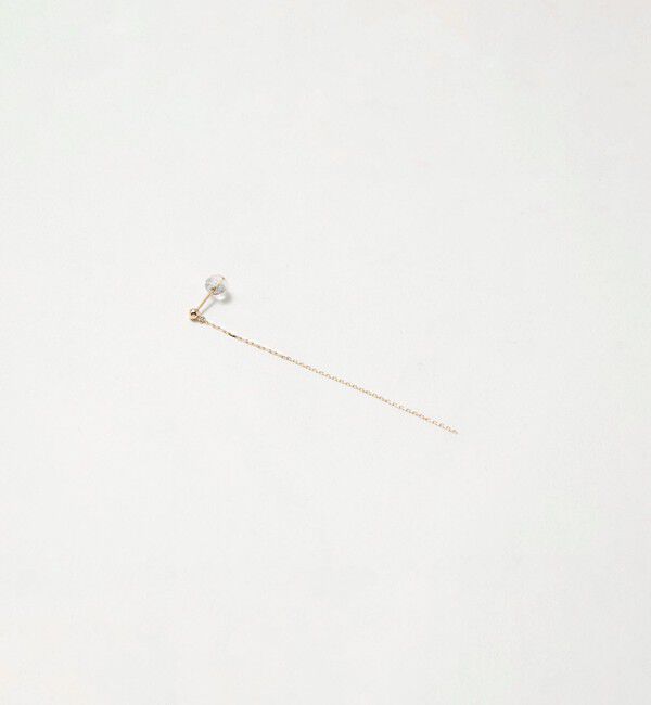 UNITED ARROWS「＜les bonbon＞K10 CMB チェーン ピアス」|ピアス|