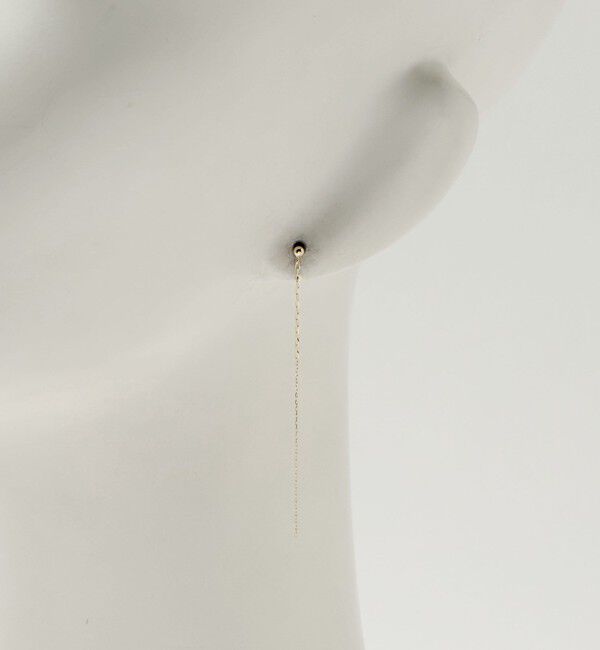 UNITED ARROWS「＜les bonbon＞K10 CMB チェーン ピアス」|ピアス|