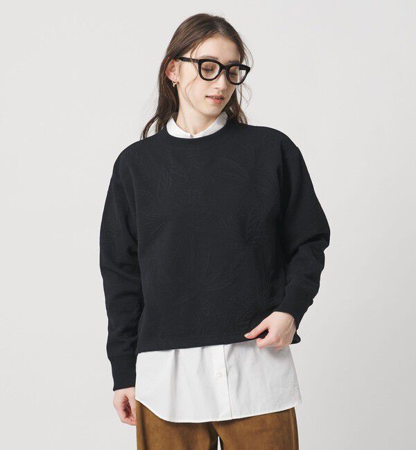 UNITED ARROWS「リーヴズ ジャガード スウェット」|スウェット・ジャージ|