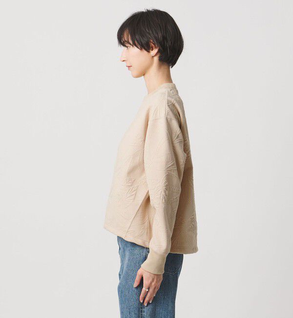 UNITED ARROWS「リーヴズ ジャガード スウェット」|スウェット・ジャージ|