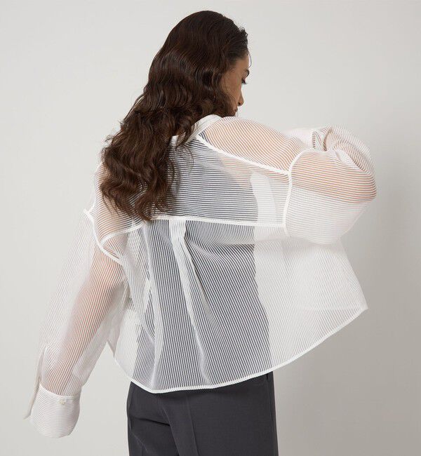 UNITED ARROWS green label relaxing「シアー コードレーン シャツ」|シャツ・ブラウス|