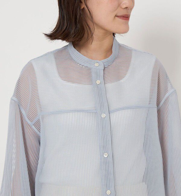 UNITED ARROWS green label relaxing「シアー コードレーン シャツ」|シャツ・ブラウス|