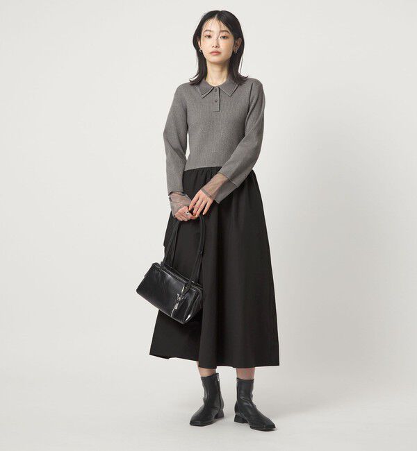 UNITED ARROWS green label relaxing「ポロニット ドッキング ワンピース」|ワンピース|