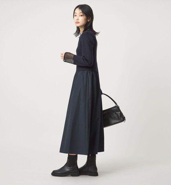 UNITED ARROWS green label relaxing「ポロニット ドッキング ワンピース」|ワンピース|