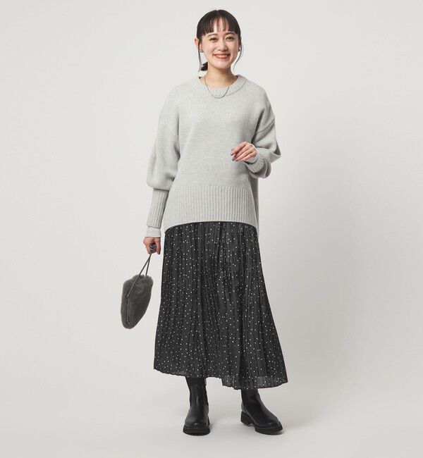 UNITED ARROWS green label relaxing「シャイニー プリーツ スカート」|スカート|