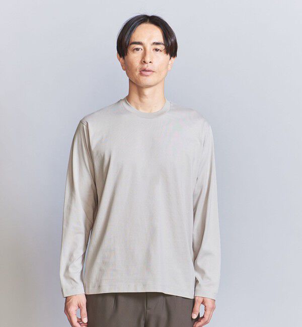 BEAUTY&YOUTH UNITED ARROWS「ハイゲージ ガスコットン クルーネック ロングスリーブ カットソー」|Tシャツ・カットソー|