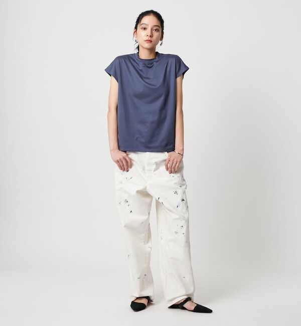 BEAUTY&YOUTH UNITED ARROWS「クルーネック フレンチスリーブ カットソー」|Tシャツ・カットソー|