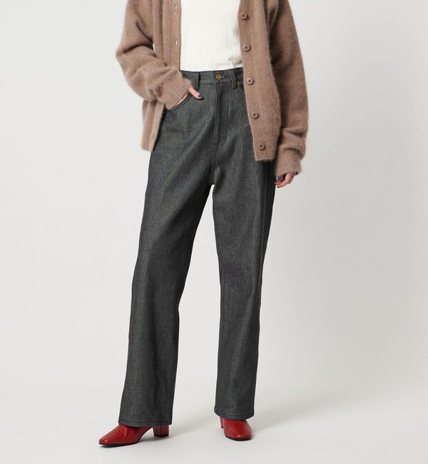 STEVEN ALAN「＜Steven Alan＞コットン デニム ストレート パンツ」|デニム|NAVY