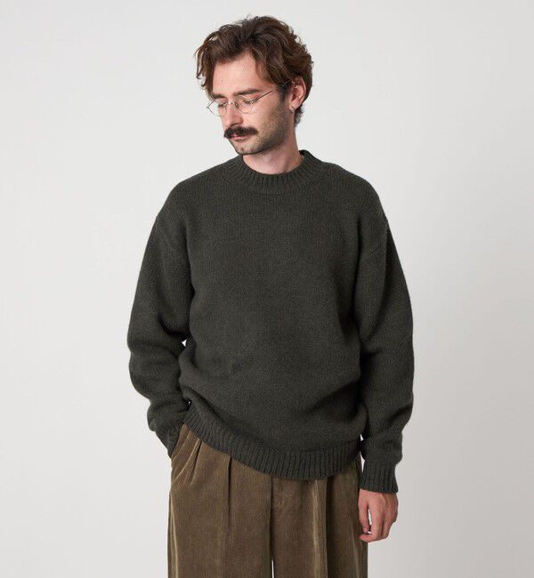 25AW新作 新品未使用 Steven Alan ハミルトンラムズウールニット Steven Alan＞ ハミルトンラムズウール ハイクルーネック ニット