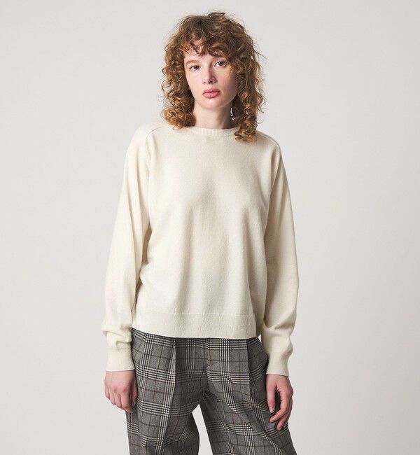 STEVEN ALAN「＜Steven Alan＞ウール カシミヤ サドルショルダー ニット」|ニット・セーター|OFF WHITE