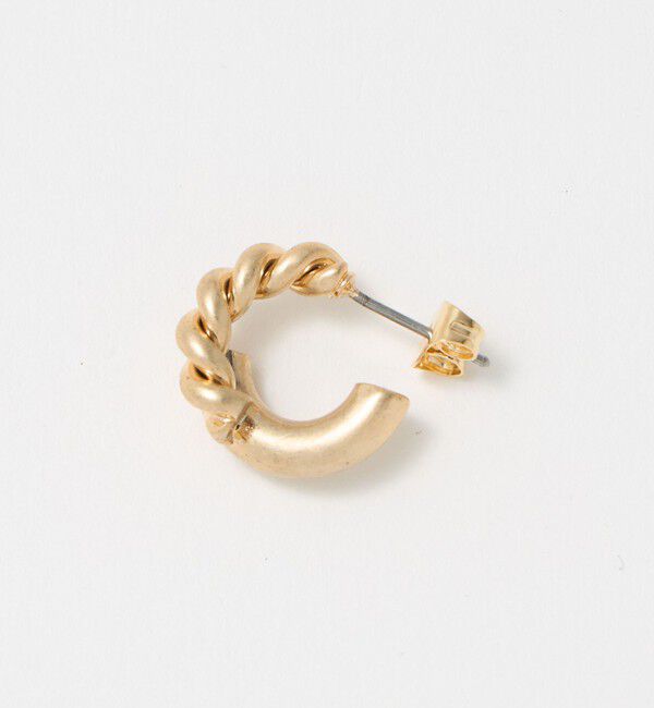 BEAUTY&YOUTH UNITED ARROWS「ロープ&times;パイプ フープピアス」|ピアス|