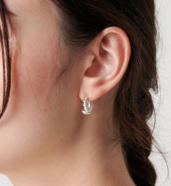 BEAUTY&YOUTH UNITED ARROWS「ロープ&times;パイプ フープピアス」|ピアス|SILVER