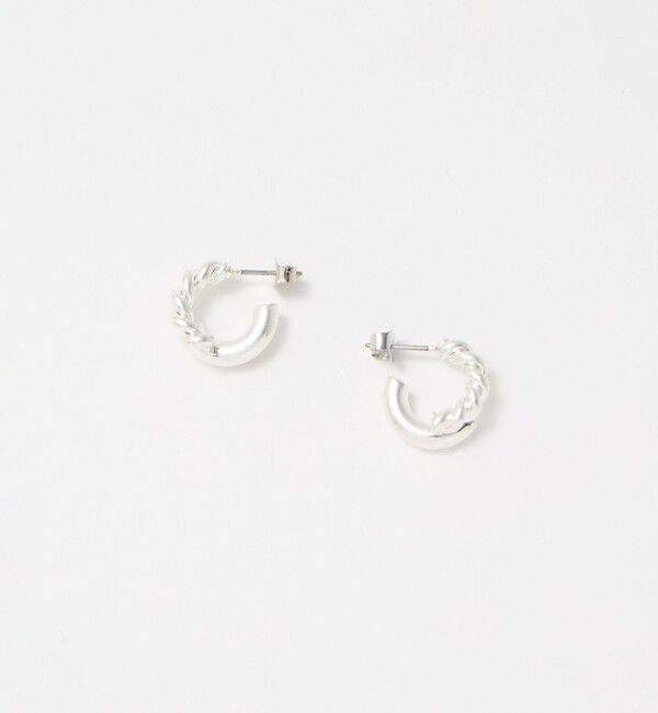 BEAUTY&YOUTH UNITED ARROWS「ロープ&times;パイプ フープピアス」|ピアス|