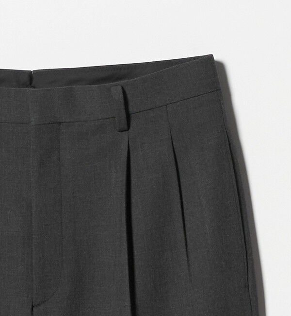 BEAUTY&YOUTH UNITED ARROWS「ダブル T/R 2プリーツ ボリューム スラックス NO.9 ウォッシャブル」|チノ|